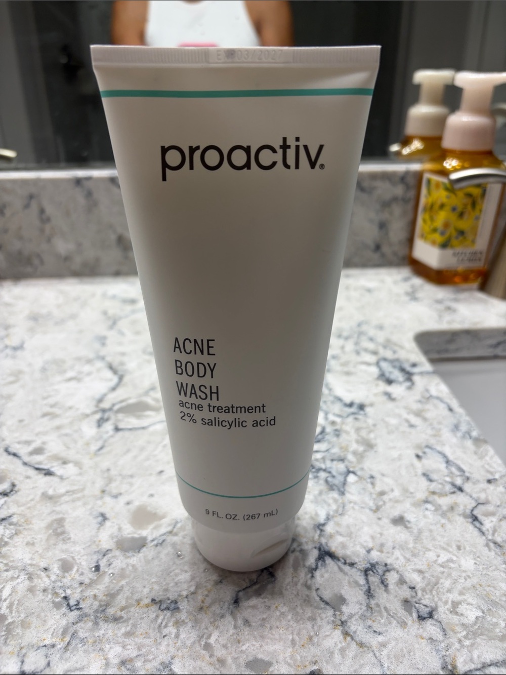 Proactiv Acne Body Wash - White with Teal Accent